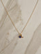 Initial Birthstone Necklace September Sapphire Blue